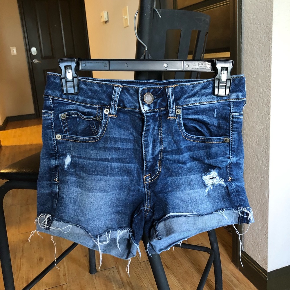 American Eagle high-waisted jean shorts